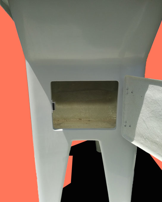 9 Lavadero de Ropa con Patas Largo de fibra de vidrio con puerta